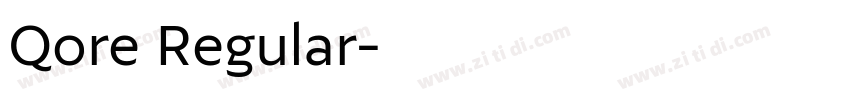 Qore Regular字体转换